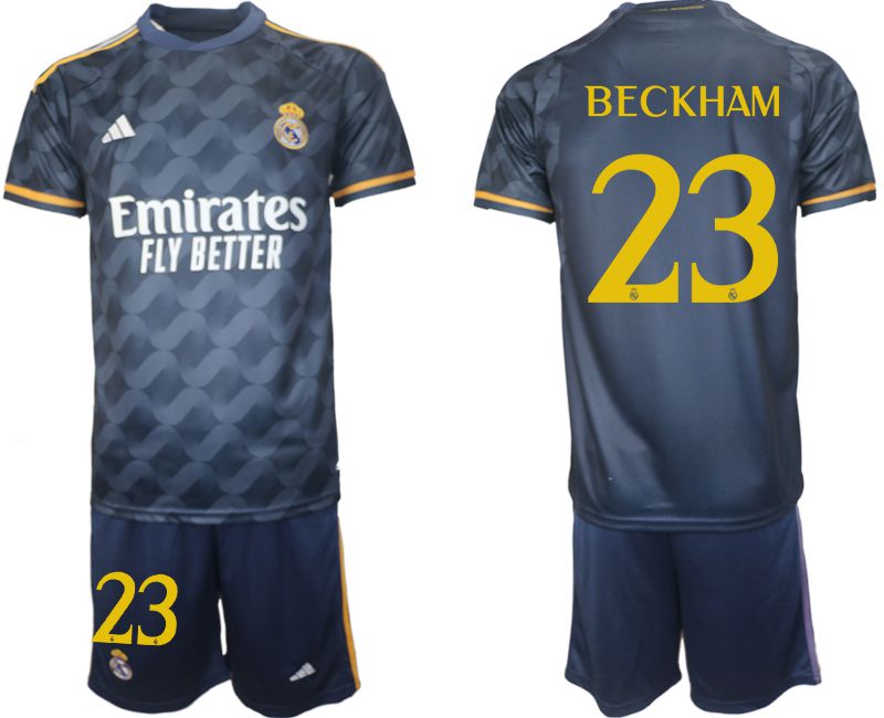 Men 2023-2024 Club Real Madrid away blue #23 Soccer Jerseys->real madrid jersey->Soccer Club Jersey